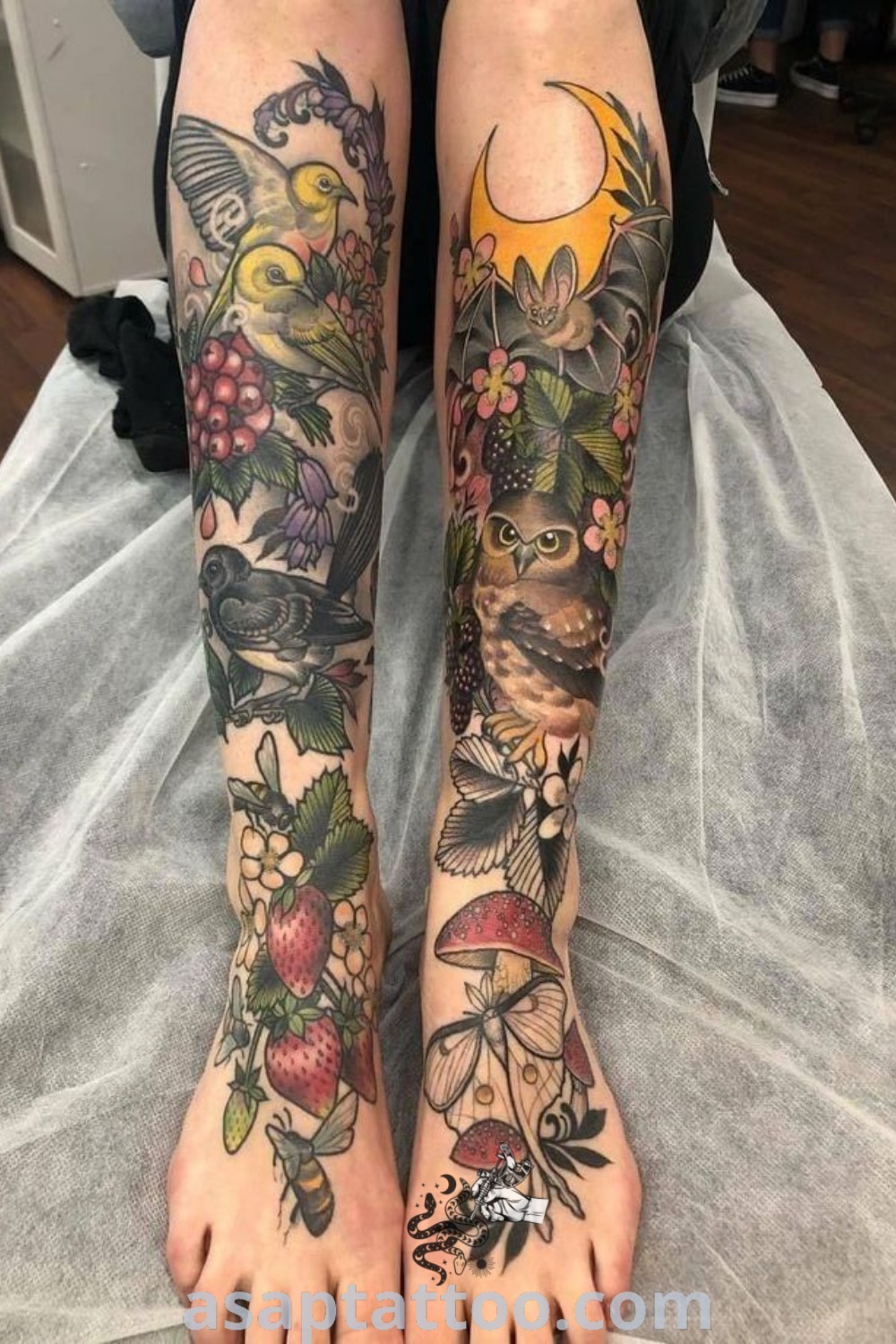 Beautiful mushroom tattoo design showcasing elegant artistry and nature-inspired themes. Discover amazing ink ideas on asaptattoo.com.