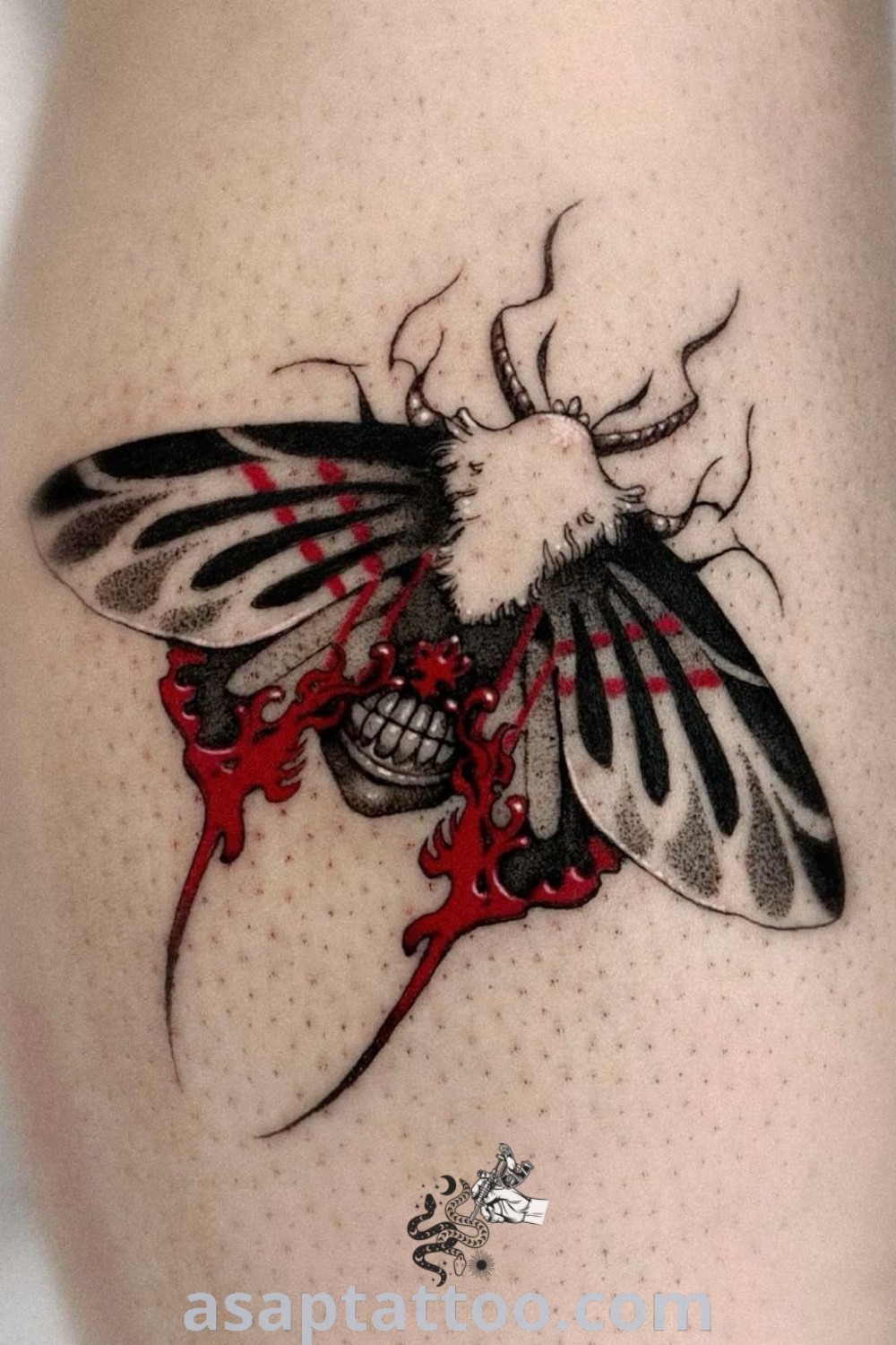 A close-up of a person