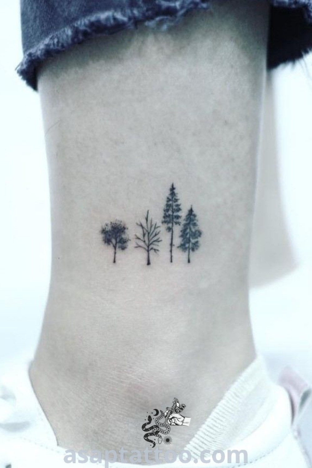 Small tattoo on a woman