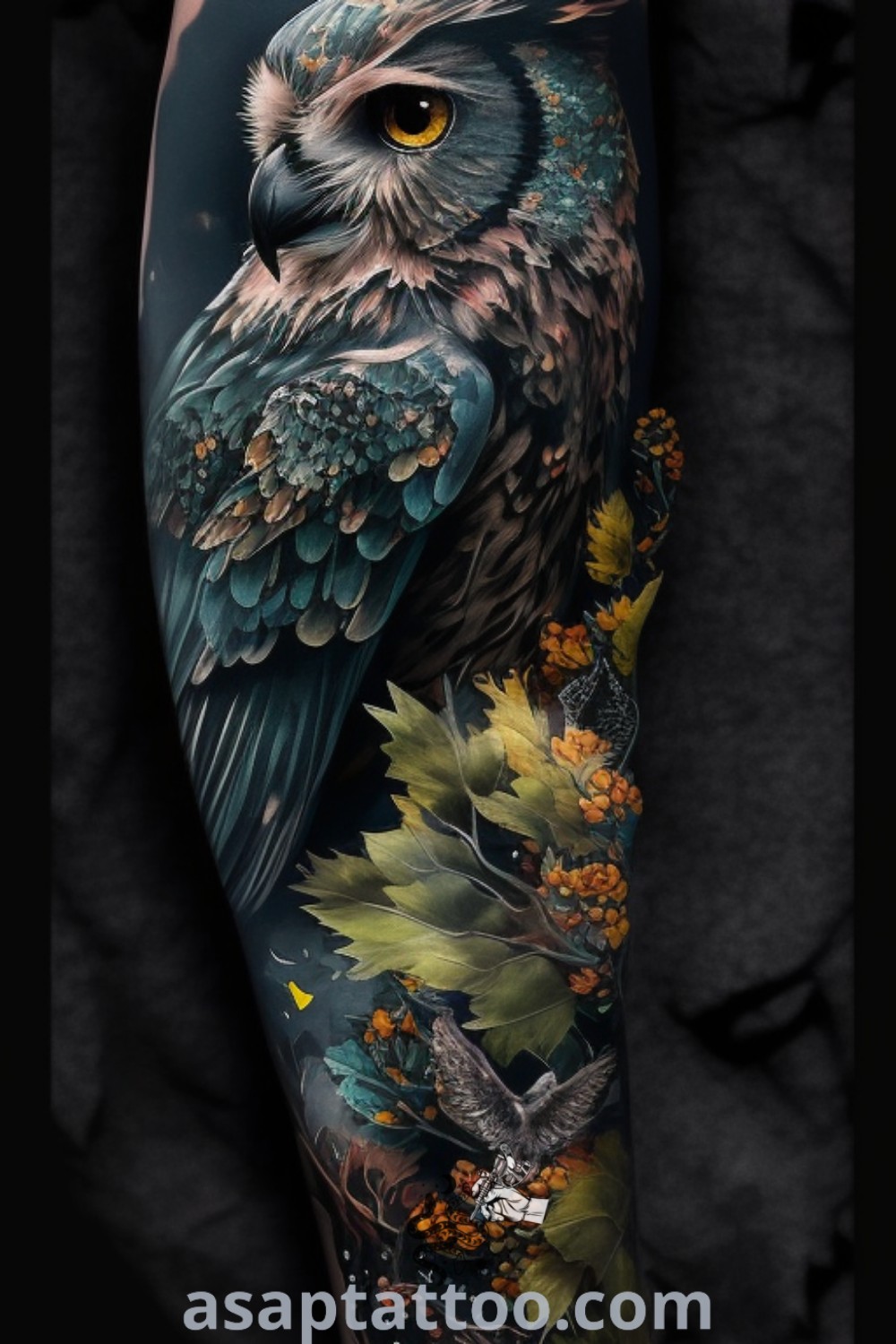 Stunning owl tattoo designs for women including realistic and flying styles, with unique henna and mehndi elements. Discover these artistic tattoos that will inspire you to get inked at asaptattoo.com.