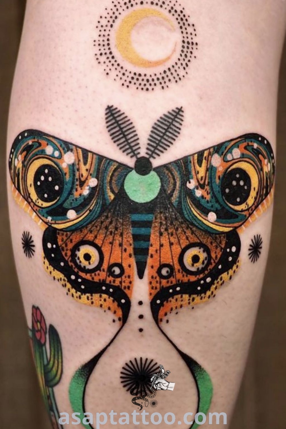 Artistic tattoo of a woman