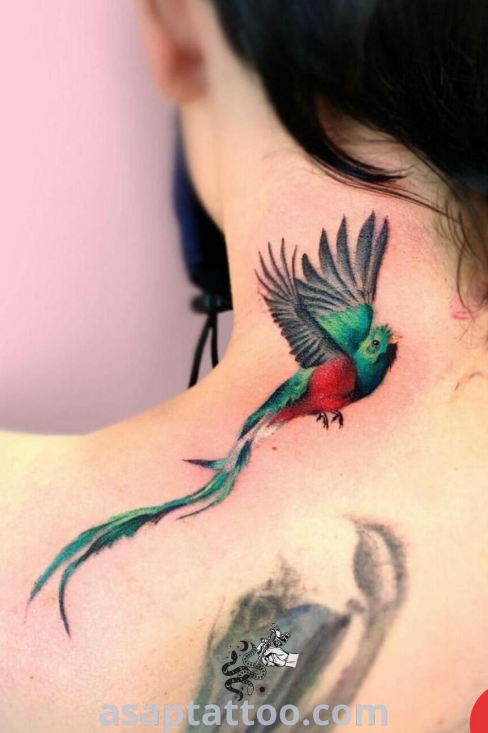 Back tattoo of a woman